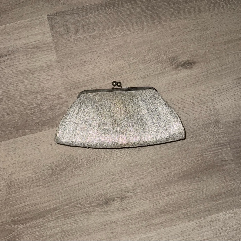 Elegant Silver Evening Clutch